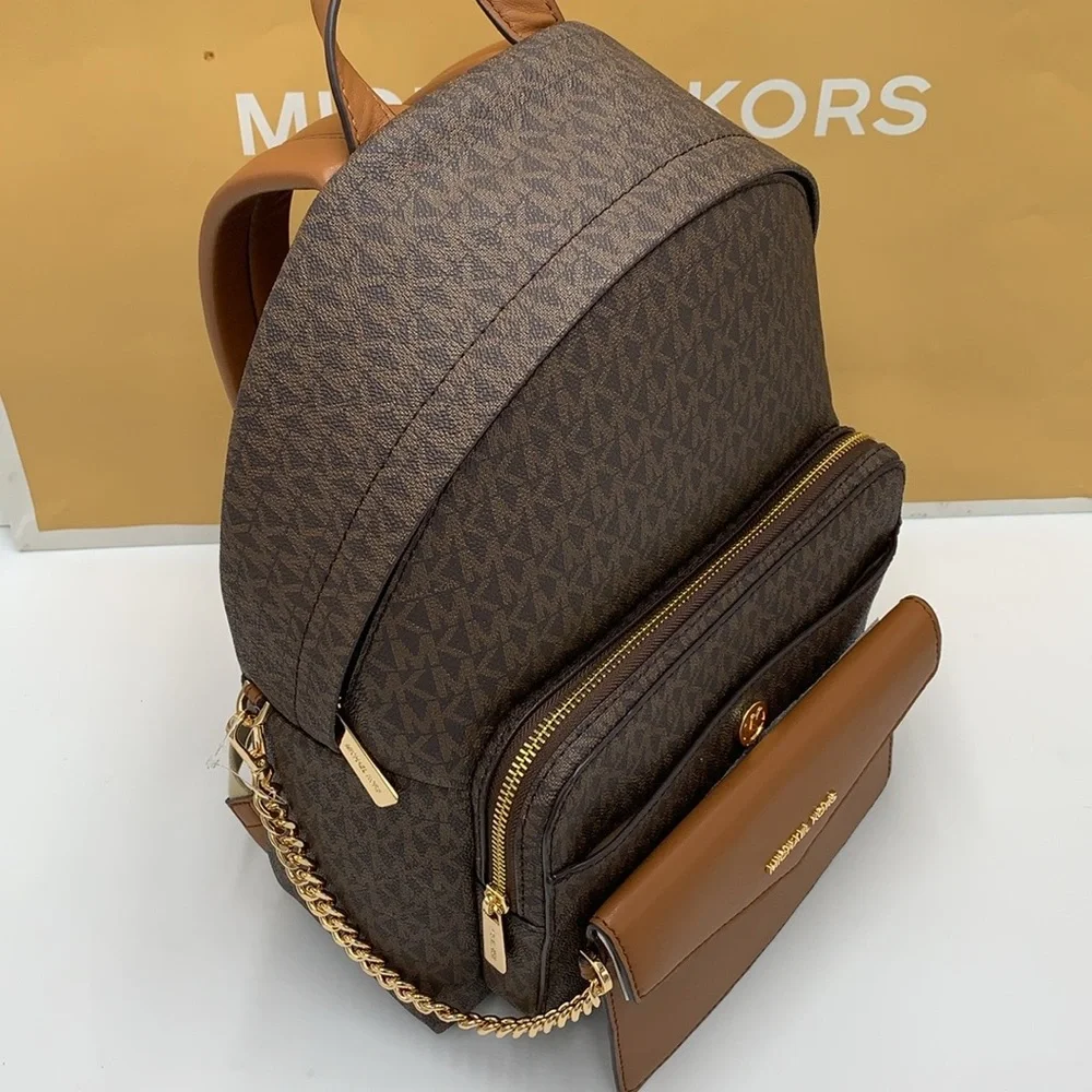 MICHAEL KORS Maisie Extra-Small Logo 2-in-1 Backpack Brown NWT